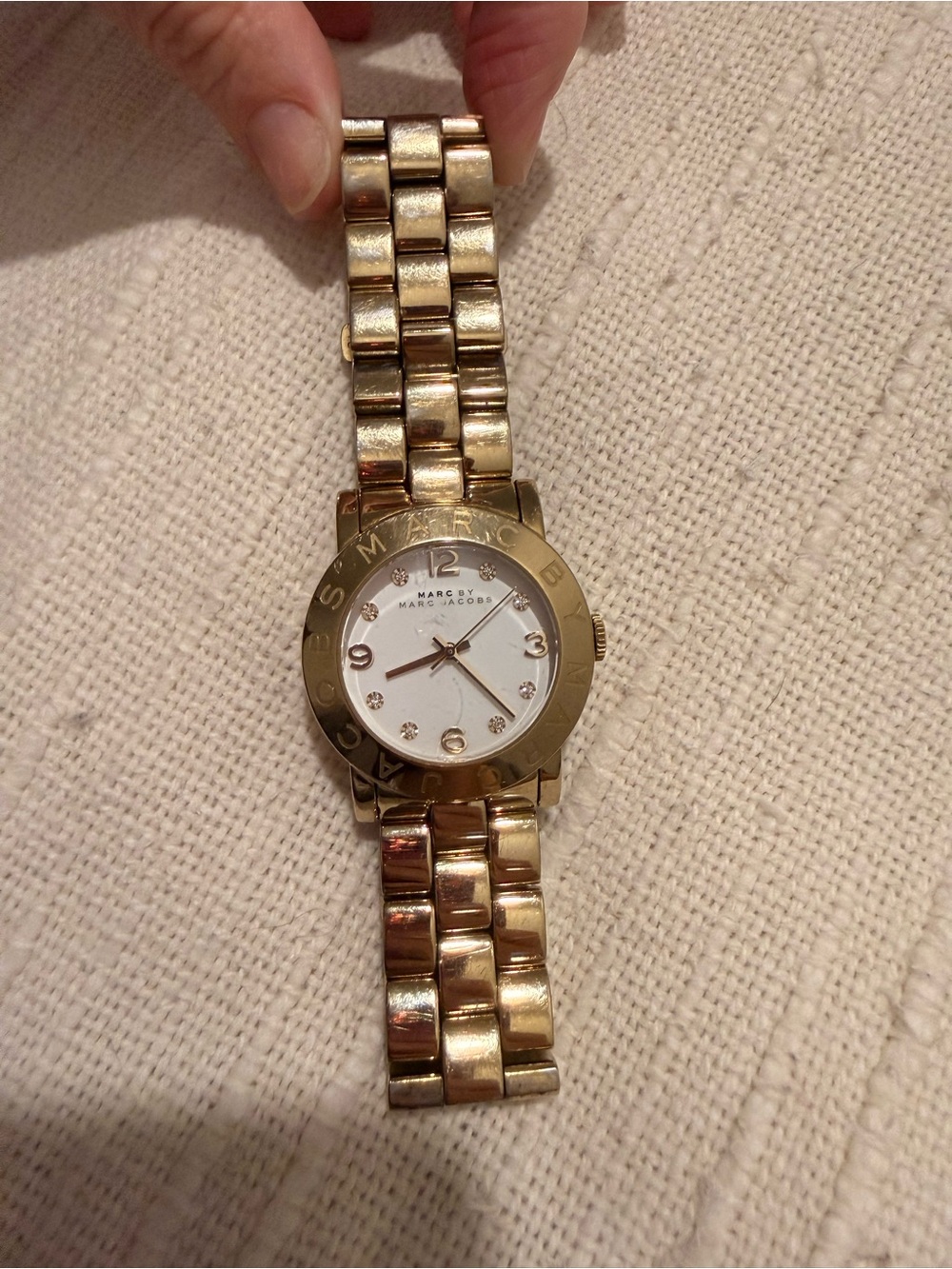Marc by Marc Jacobs Gold and White Women's Bracelet Watch